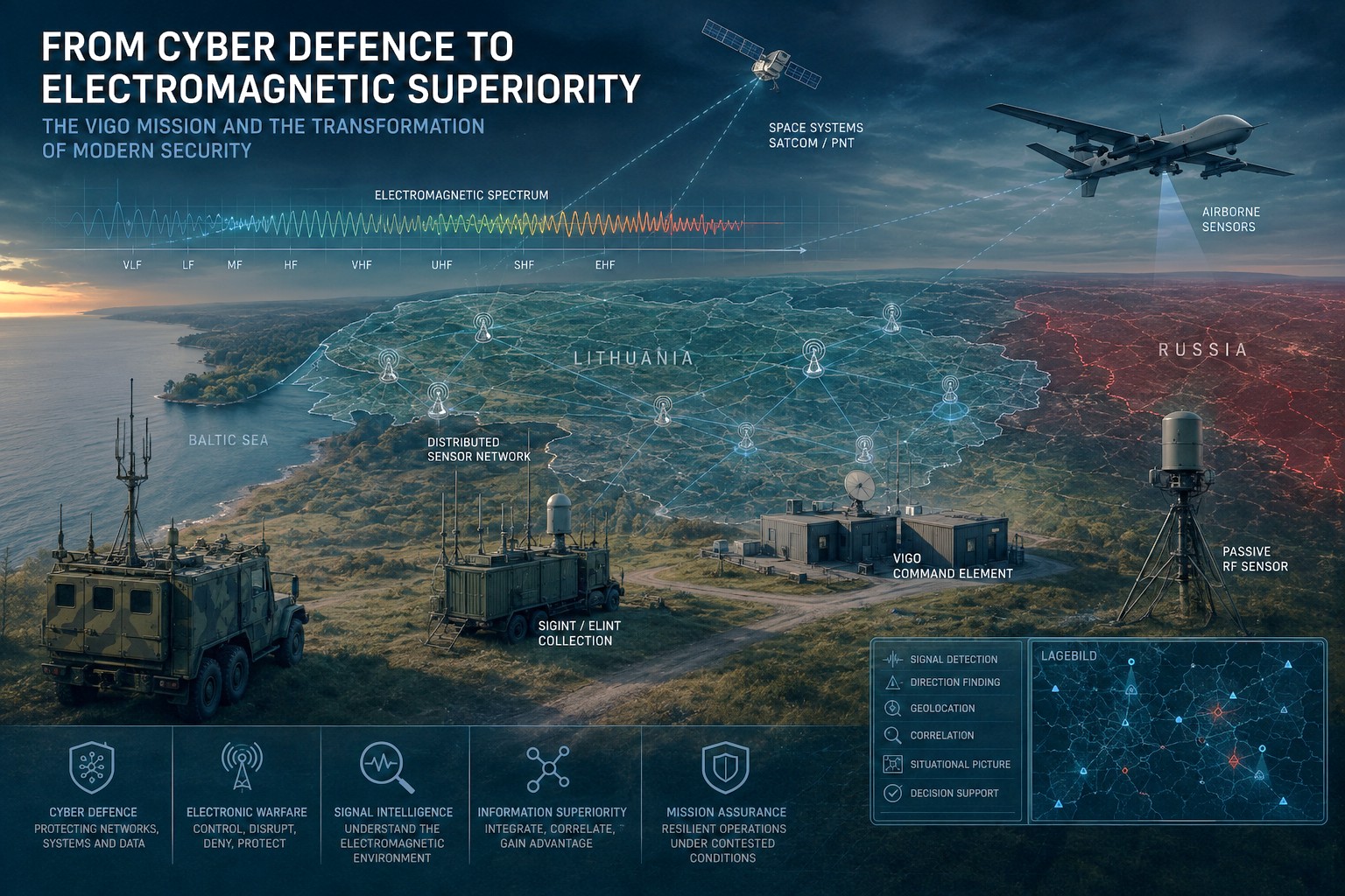 VIGO cyber defence and electromagnetic reconnaissance architecture